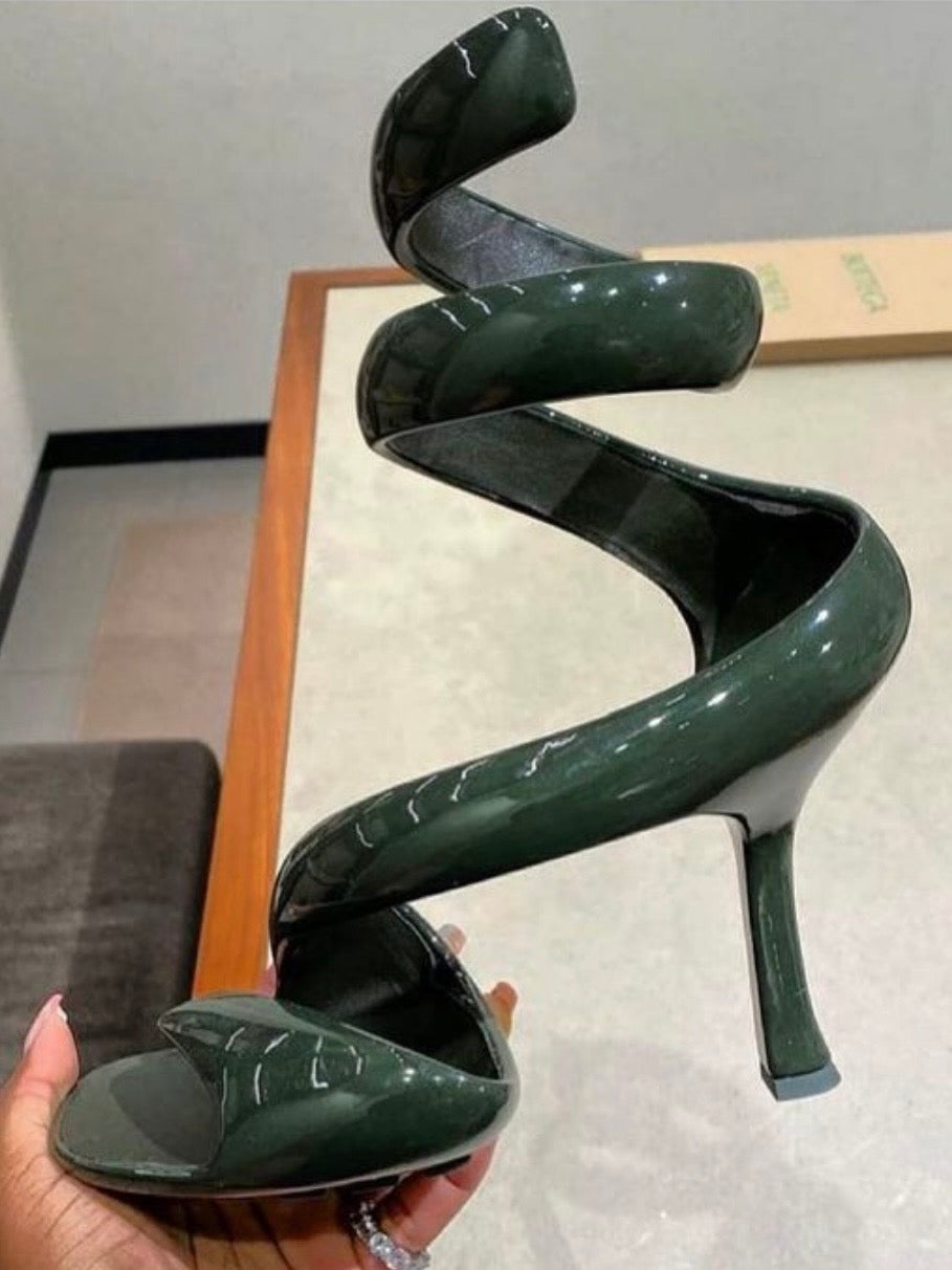 Bottega Venenta Spiral Heels - 40