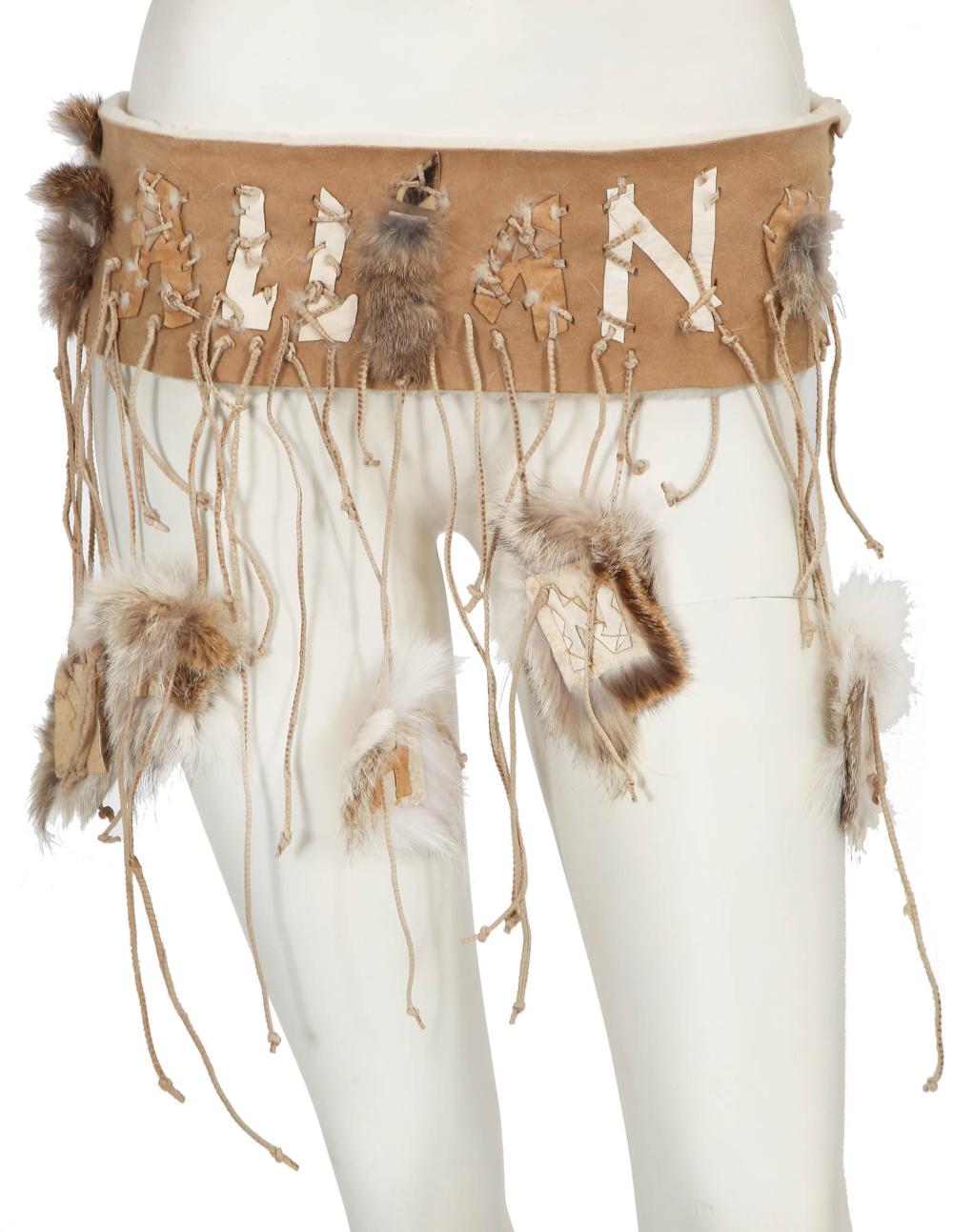 John Galliano SS 2002 Fur Belt - S