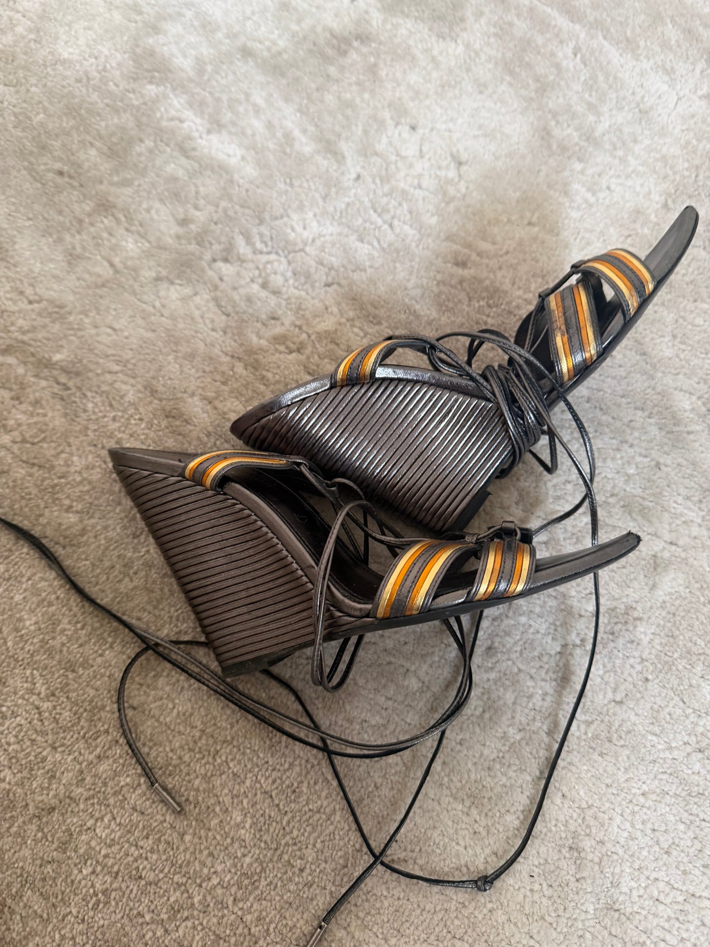 Saint Laurent Talitha Wedges - 38/38.5