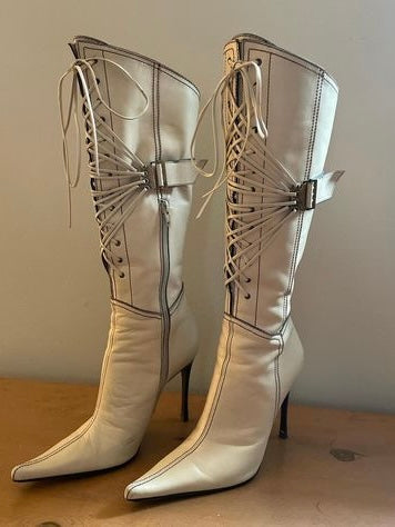 Casadei Lace Up Boots - 38.5