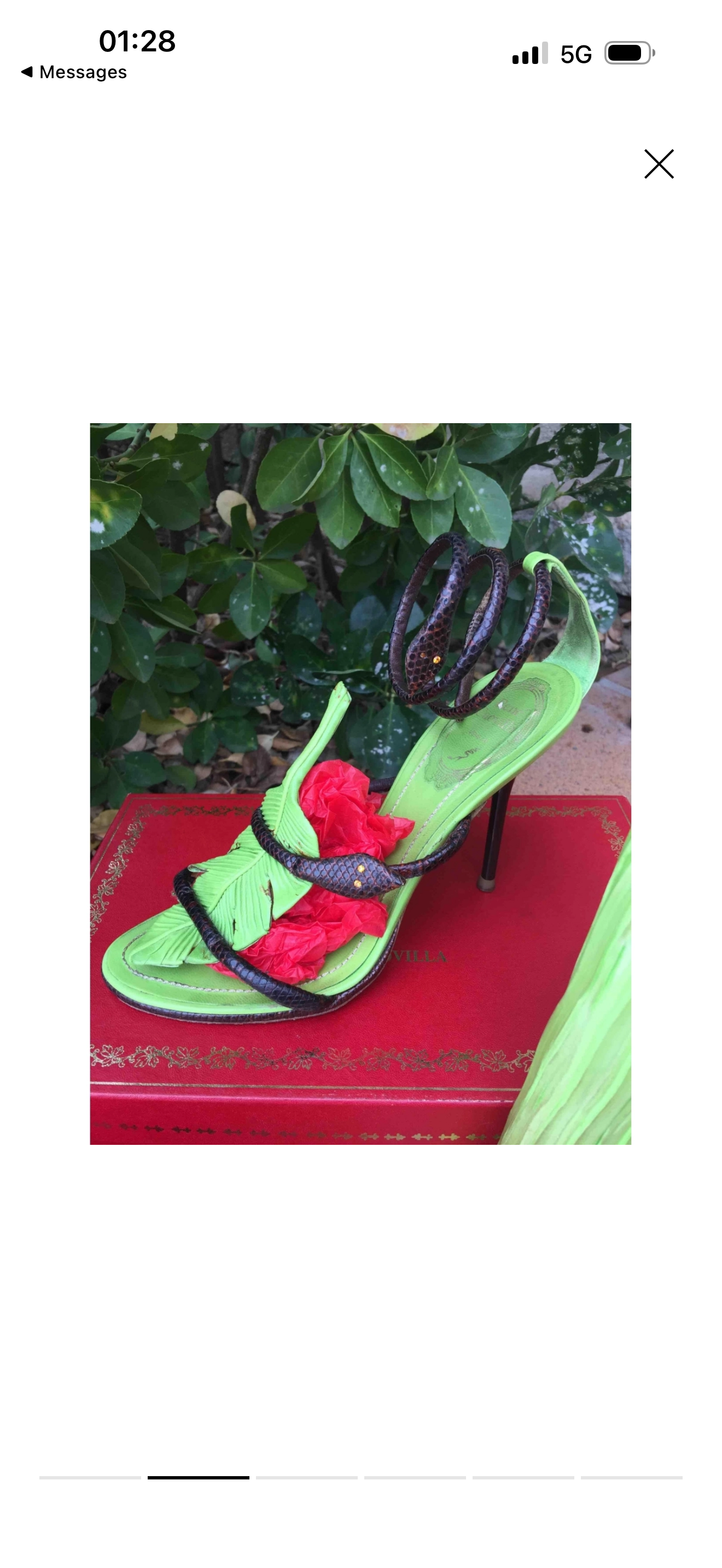 Rene Caovilla Leaf Heels - 36/36.5