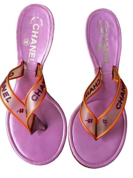 Chanel Jelly Thong Heels - 36