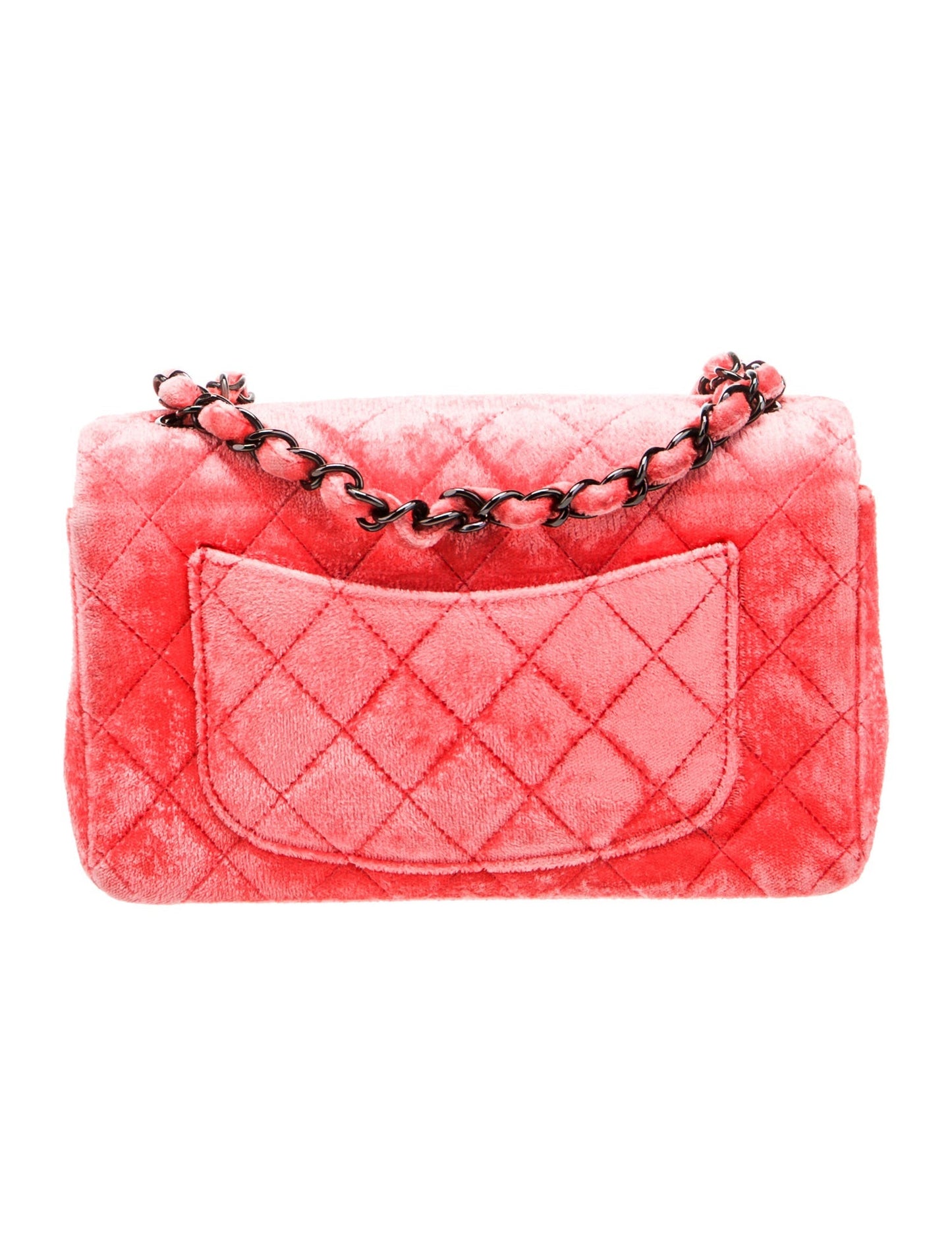 Chanel Velvet Rectangular Mini Classic Flap Bag