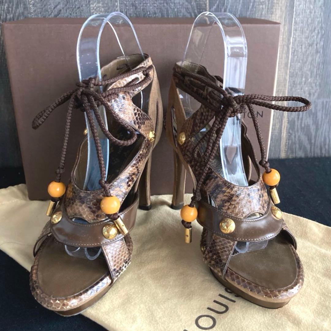 Louis Vuitton Python Spicy Heels - 36/36.5