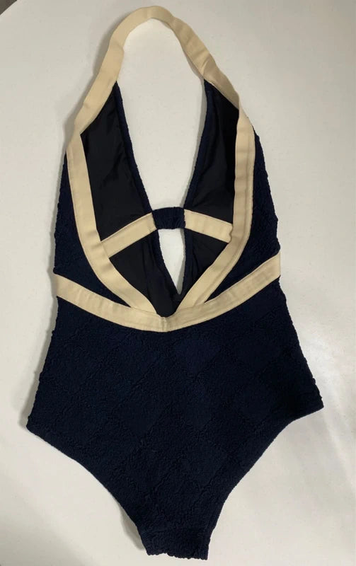Chanel Terrycloth One Piece Bathing Suit - S