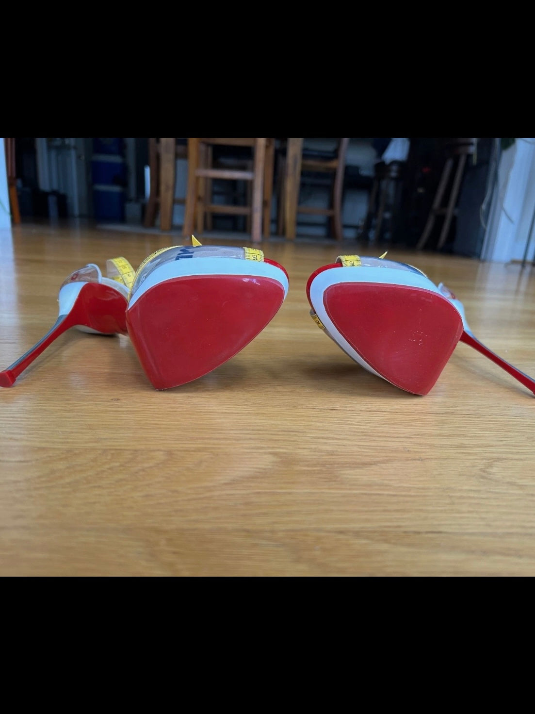 Christian Louboutin Measuring Tape Heels Limited Edition Collectors Item Brand New - 38