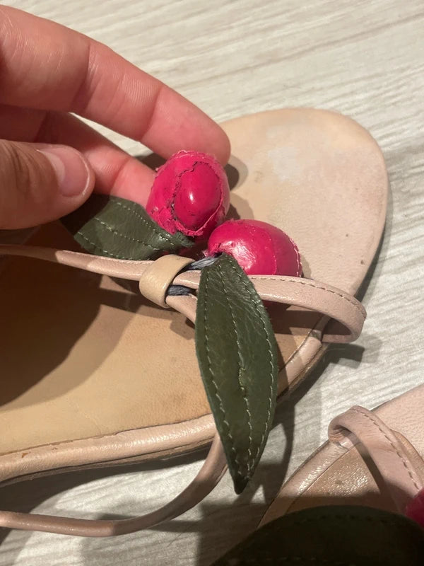 Alexander McQueen Cherry Mules - 38.5