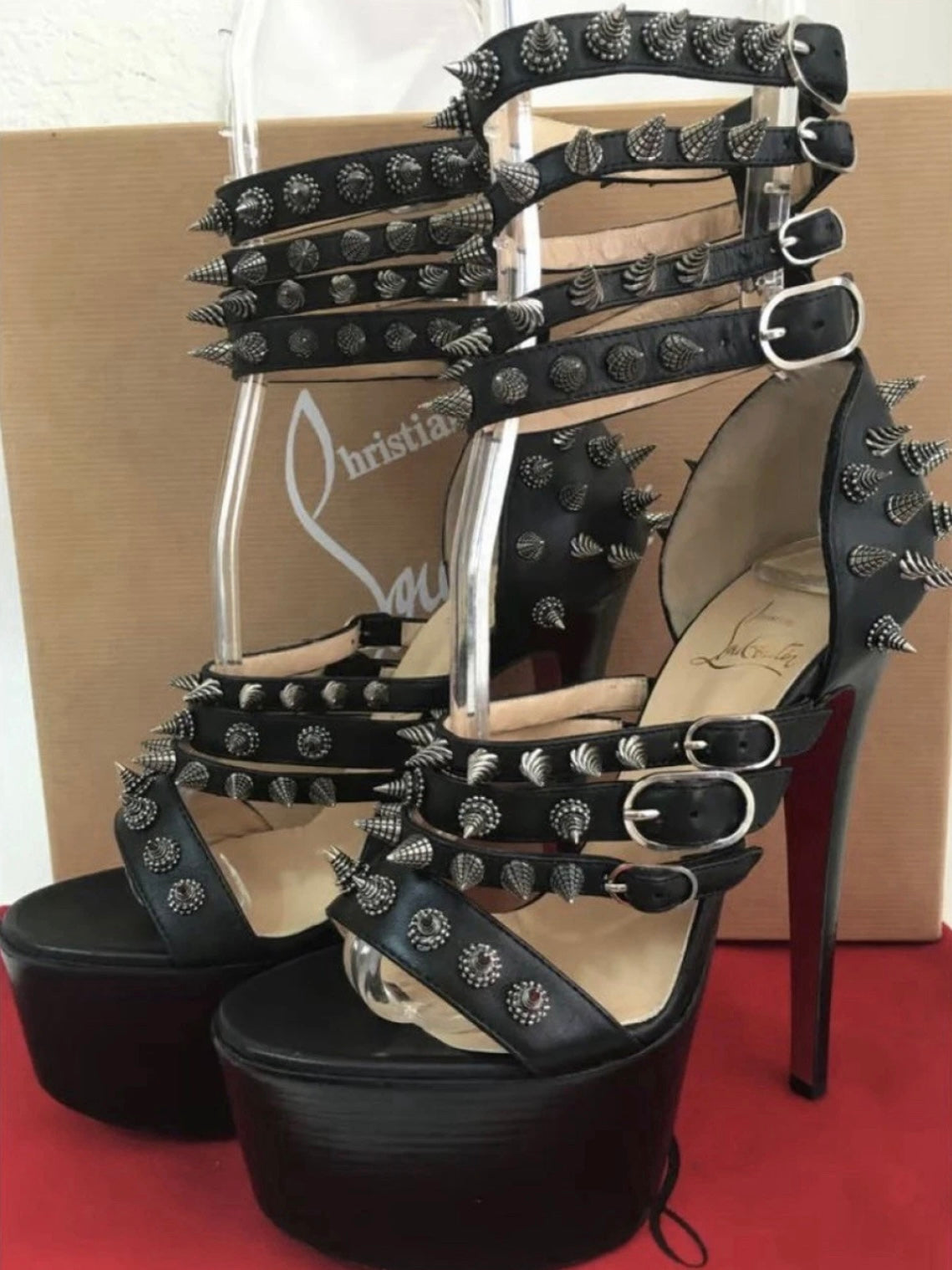 Christian Louboutin Botticellita Spiked Platform Heel - 38