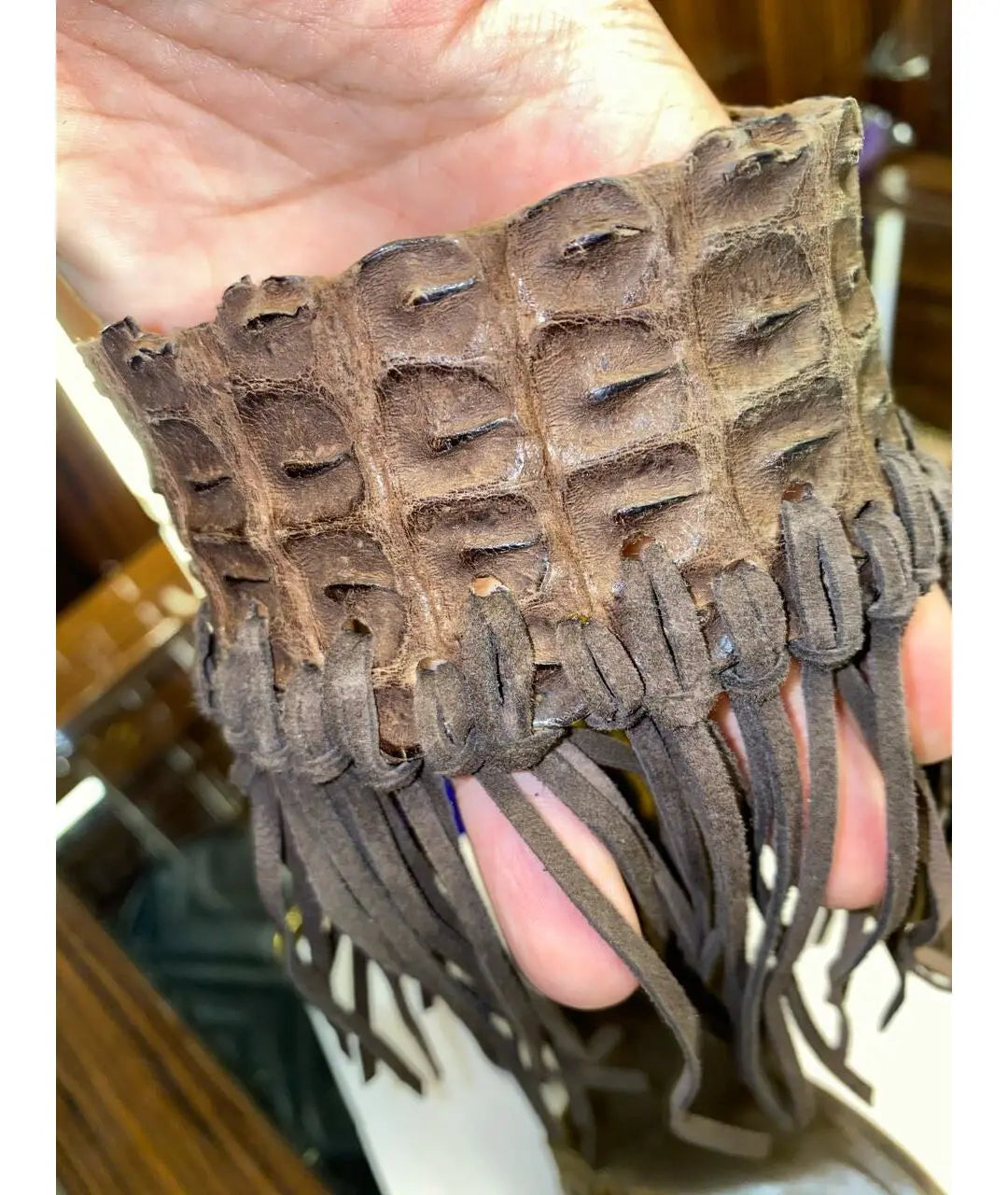 Roberto Cavalli Crocodile Fringe Heels - 38