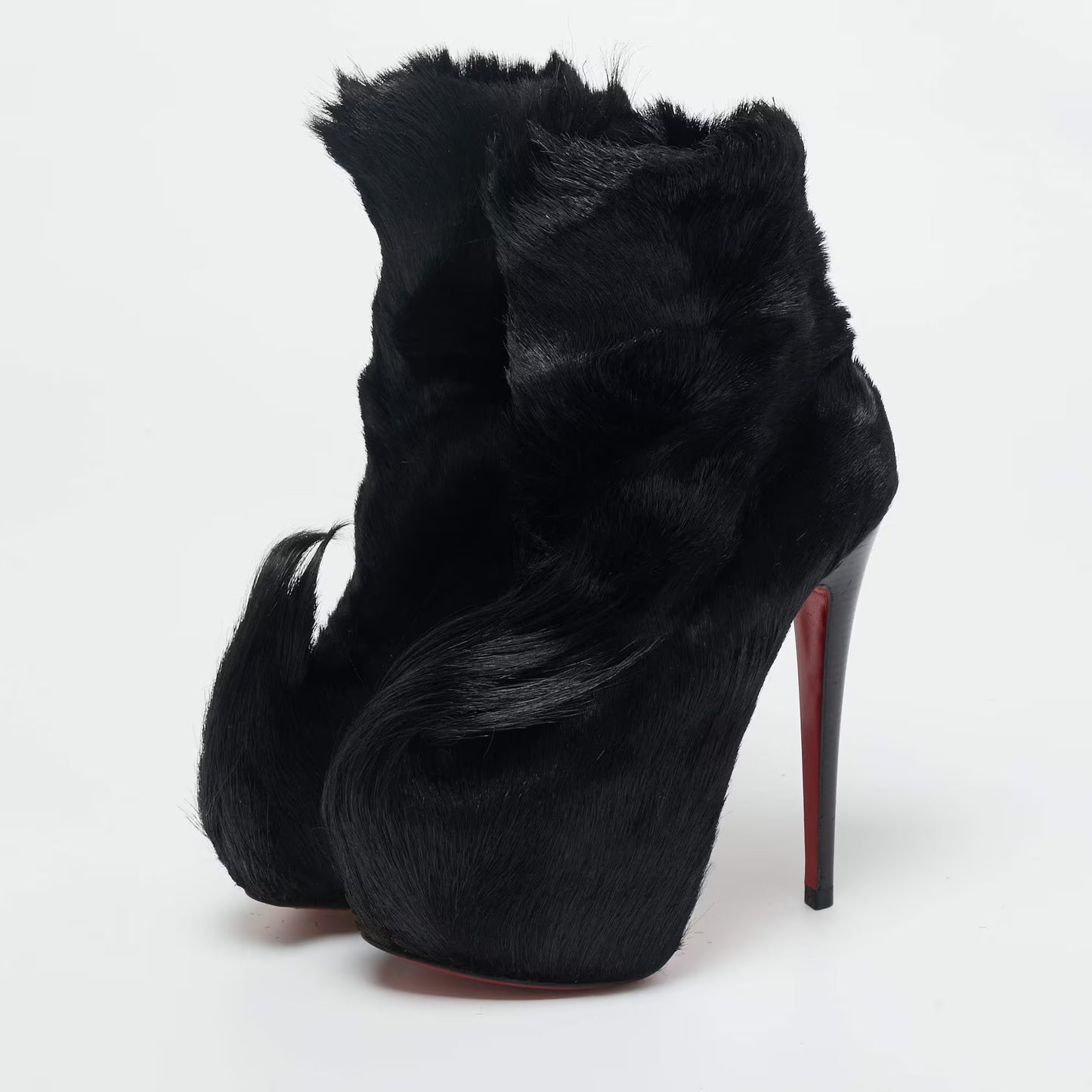 Christian Louboutin Pony Hair Ankle Boot Brand New - 35.5