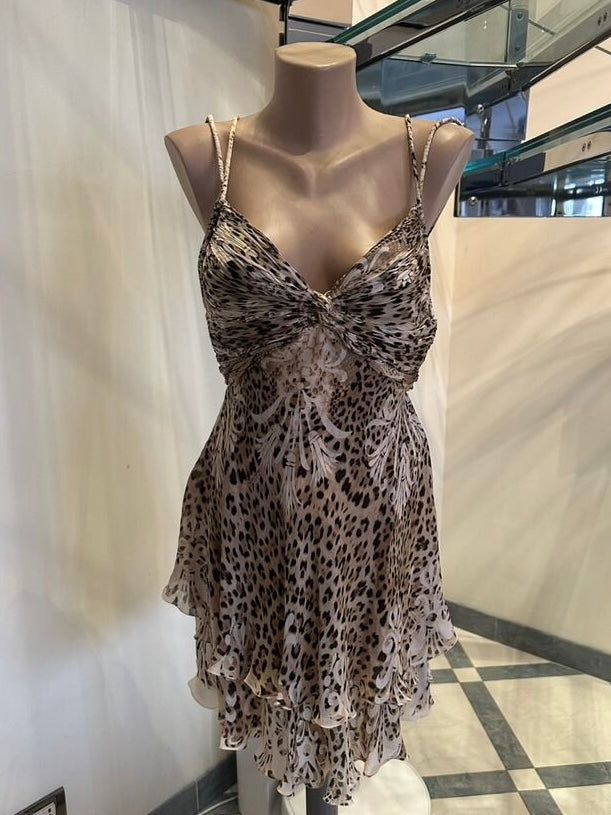 Roberto Cavalli 2006 Leopard Print Dress - S