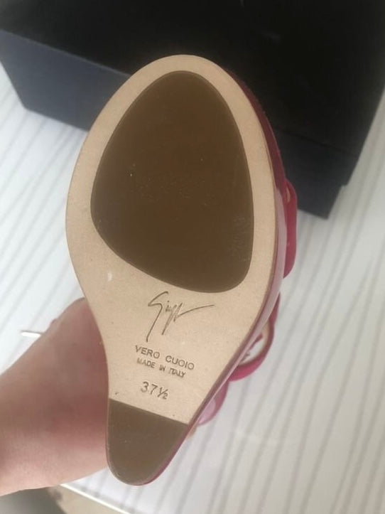 Giuseppe Zanotti T-strap Wedge Heel Brand New - 37/37.5