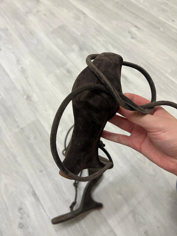 Rick Owens Cantilever Suede Heels - 40
