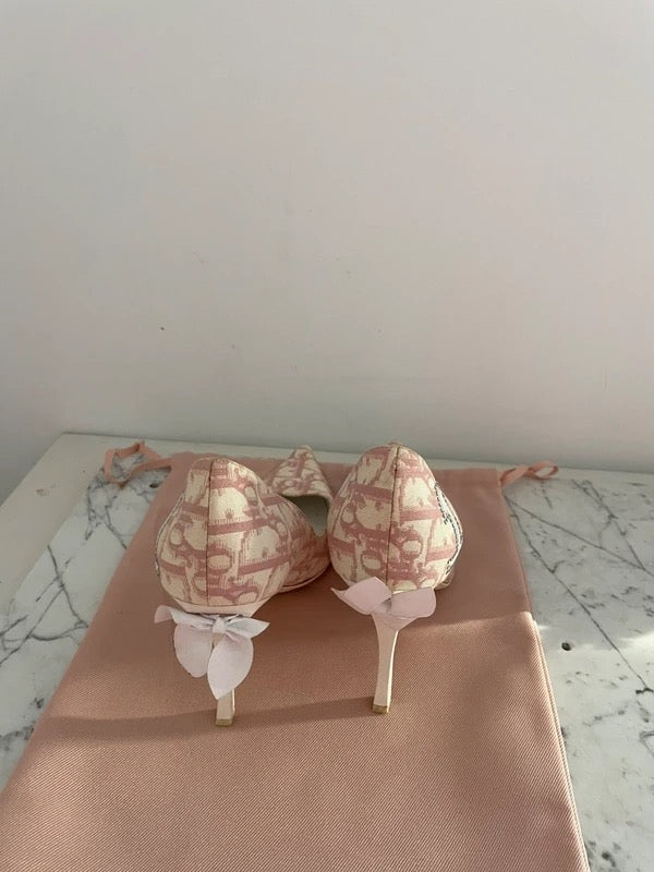 Dior Trotter Monogram Heels - 38