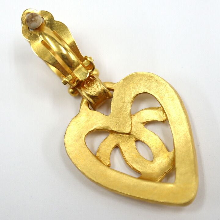Chanel 1995 Heart Earrings