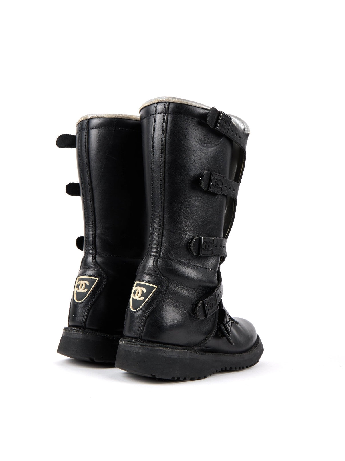 Chanel Moto Boots - 36
