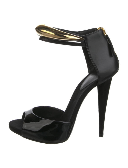 Giuseppe Zanotti Gold Cuff Heel - 39