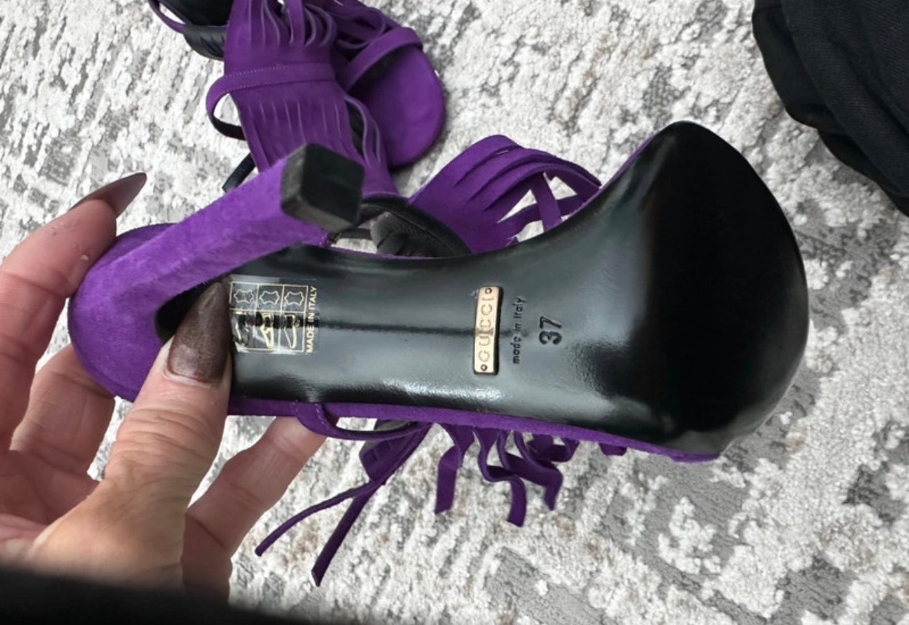 Gucci Becky Fringe Heels Brand New - 37