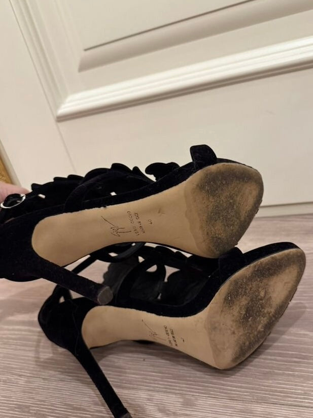 Giuseppe Zanotti Velvet Cruel Summer Heels - 40