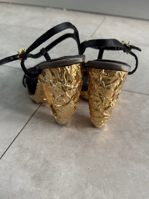 Louis Vuitton S/S 2007 Gold Wedge Heel - 36/36.5