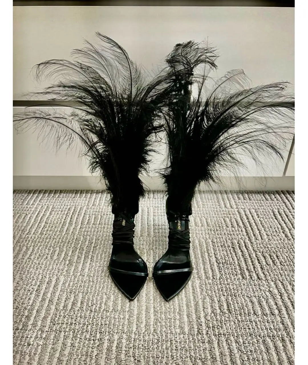 Saint Laurent Jamie Feather Heel - 37