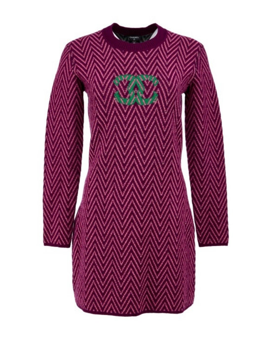 Chanel 2021 Cashmere Long Sleeve Mini Dress - XS/S