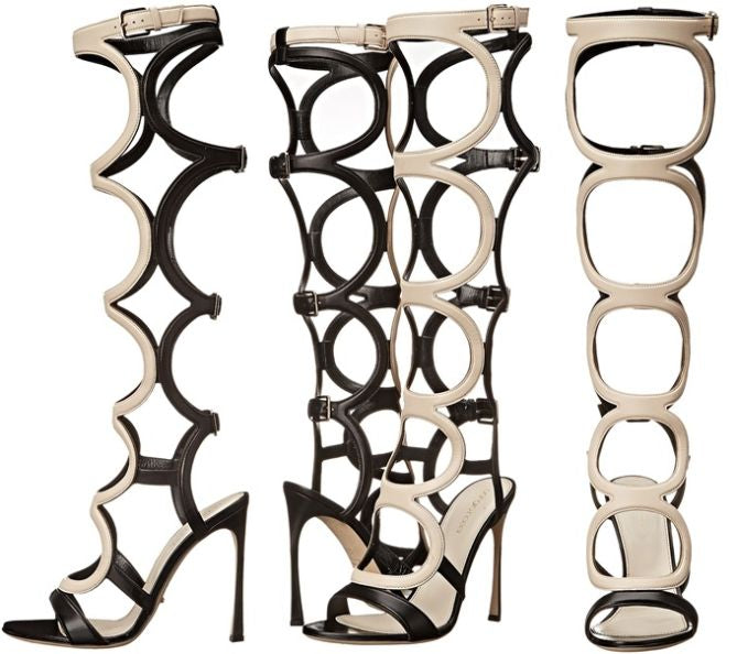 Sergio Rossi Arabesque Gladiator Heel Brand New - 36.5/37