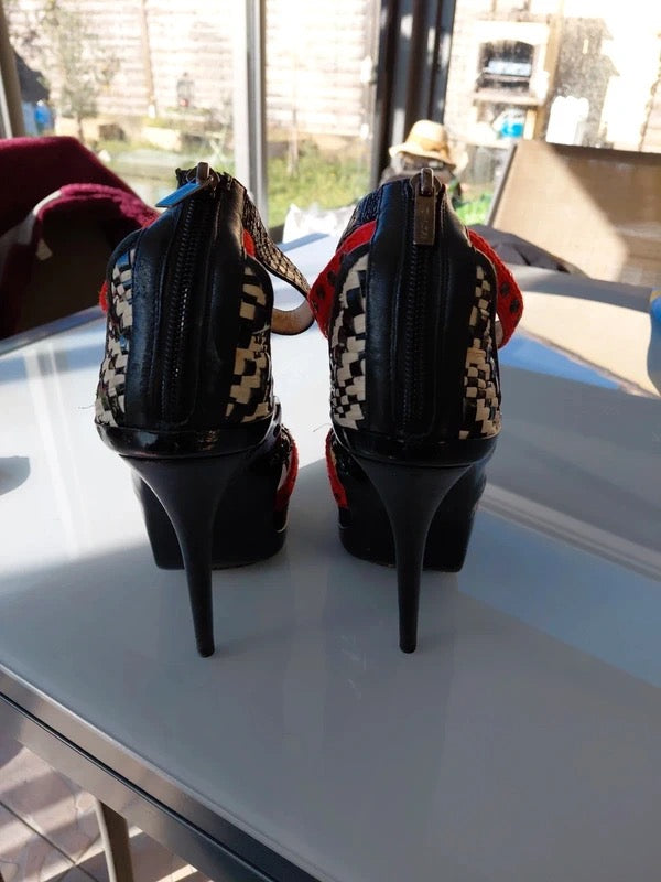 Jimmy Choo Python Wrap Platform Heels - 36,39+40
