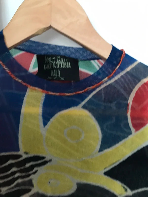 Jean Paul Gaultier 1999 Samurai Mesh Top - S