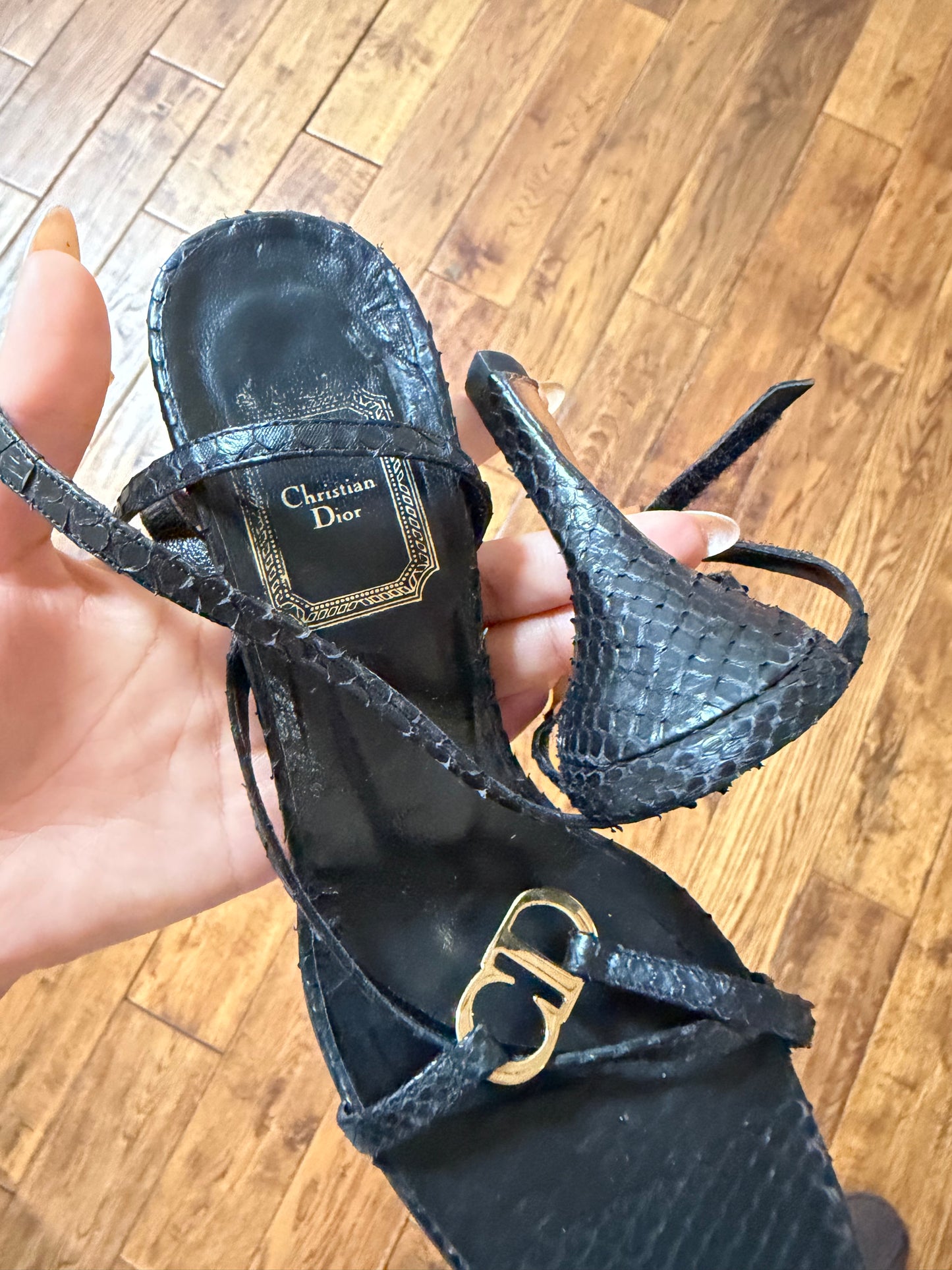 Dior Python CD Heels - 37/37.5
