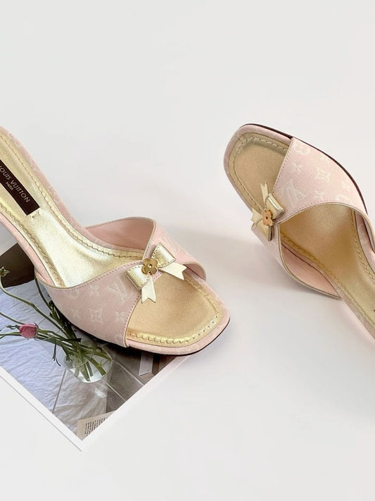 Louis Vuitton Bow Mules - 38/38.5