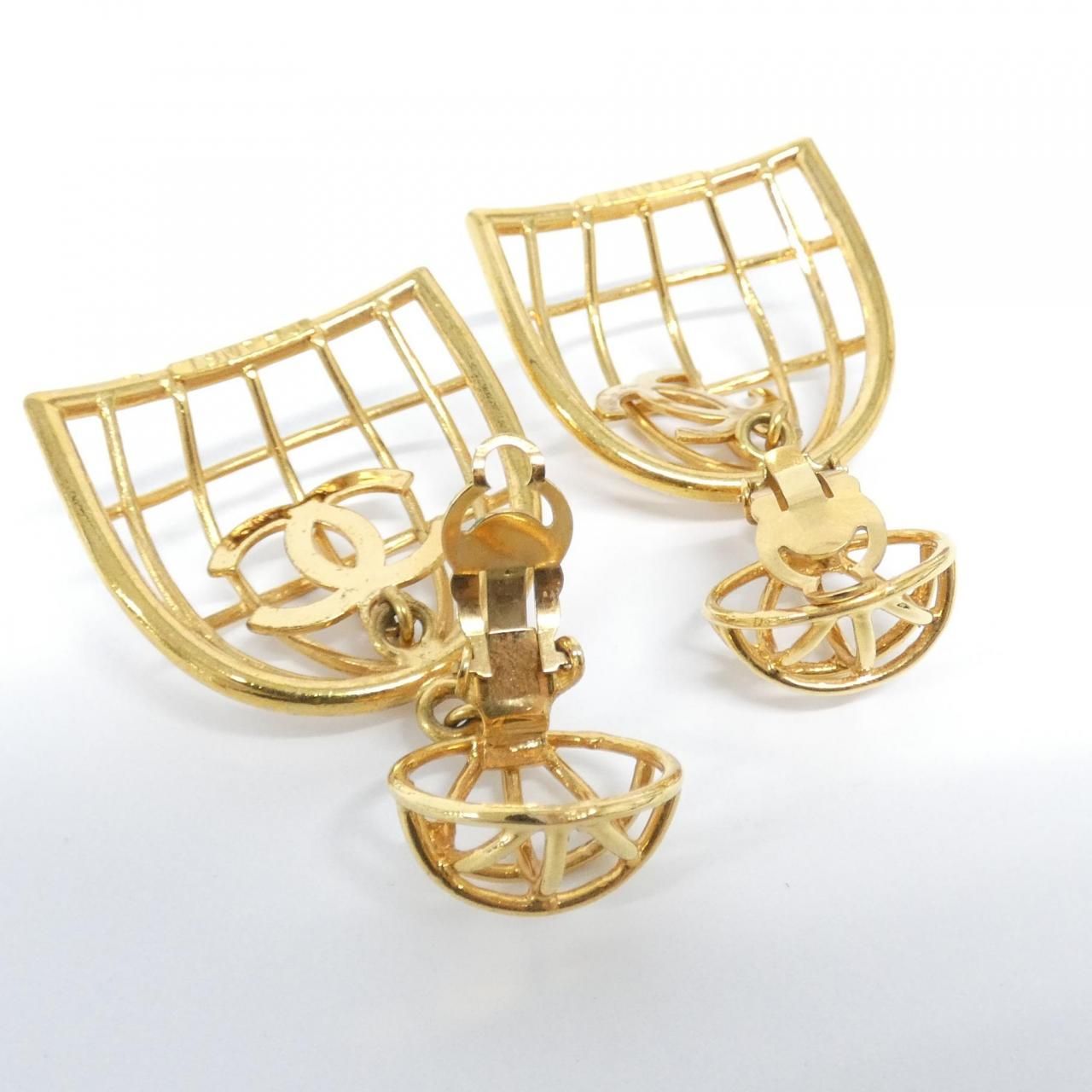 Chanel 1990s Birdcage Earrings