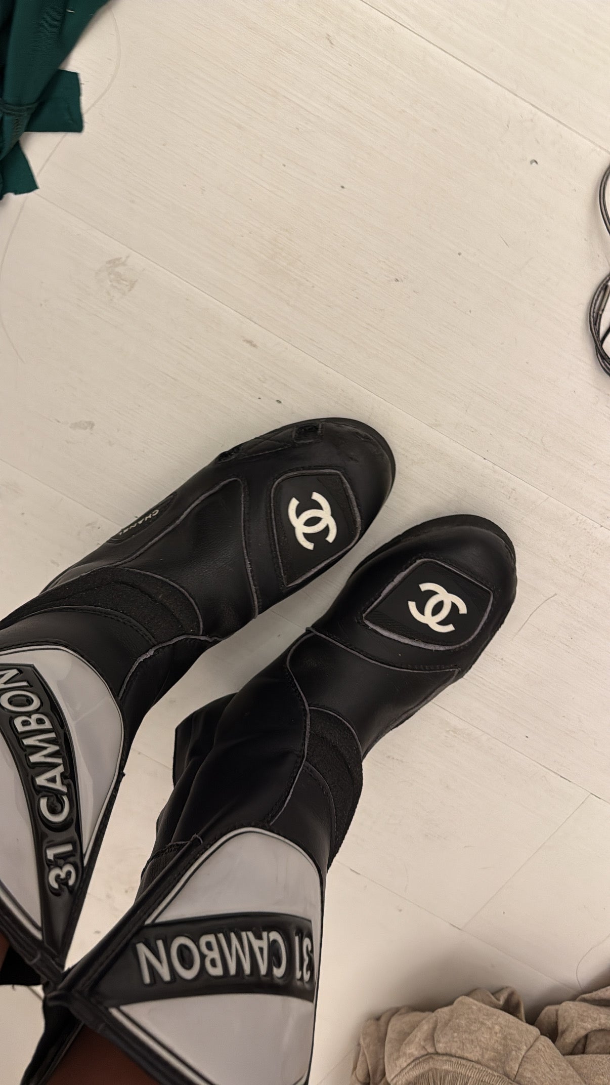 Chanel Cambon Moto Boots - 39