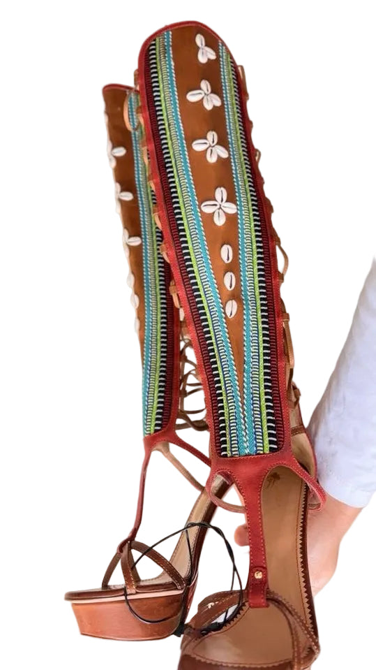 Dsquared2 Shell Knee High Heels Brand New - 39