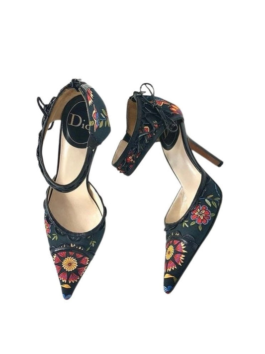 Dior Embroidered Design Heel - 36