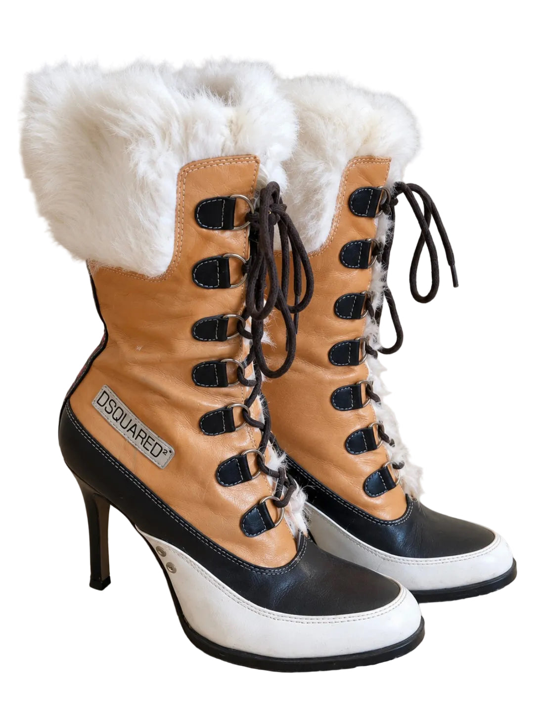 Dsquared2 Mountaineer Fur Boots - 36, 37 + 38