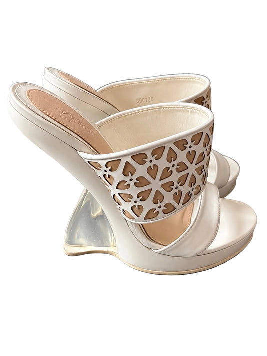 Alexander McQueen SS2013 Plexiglass Wedge Heel - 38.5