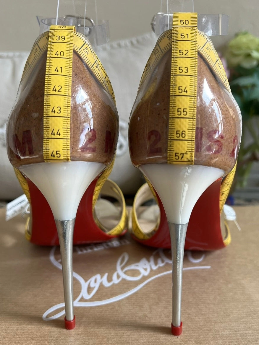 Christian Louboutin Measuring Tape Heels Brand New - 37.5