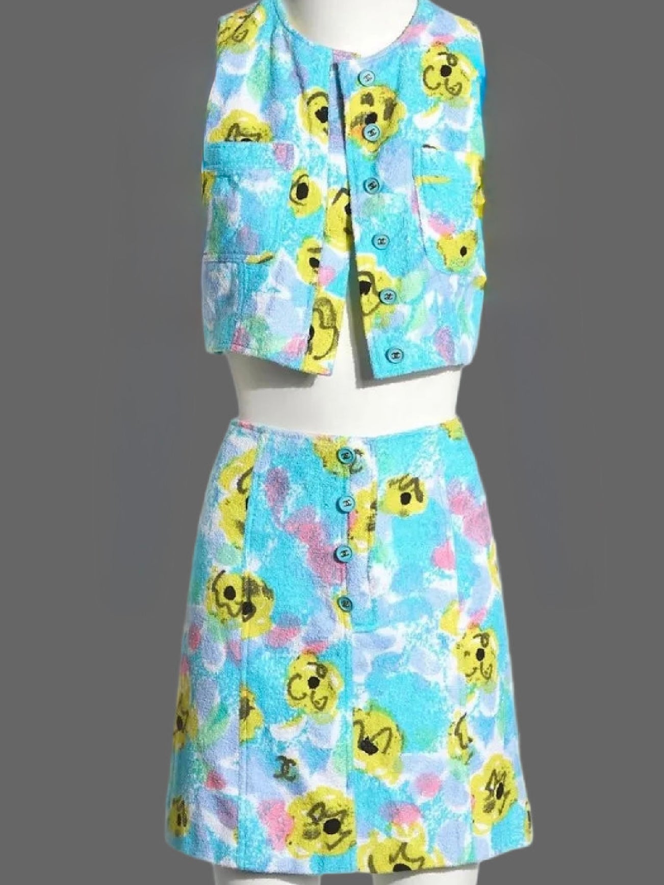 Chanel 1997 TerryCloth Set - S/M