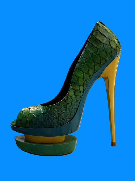 Gianmarco Lorenzi Python Platform Heels - 37