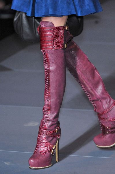 Christian Dior Croc Boots 2011 Runway - 36.5/37