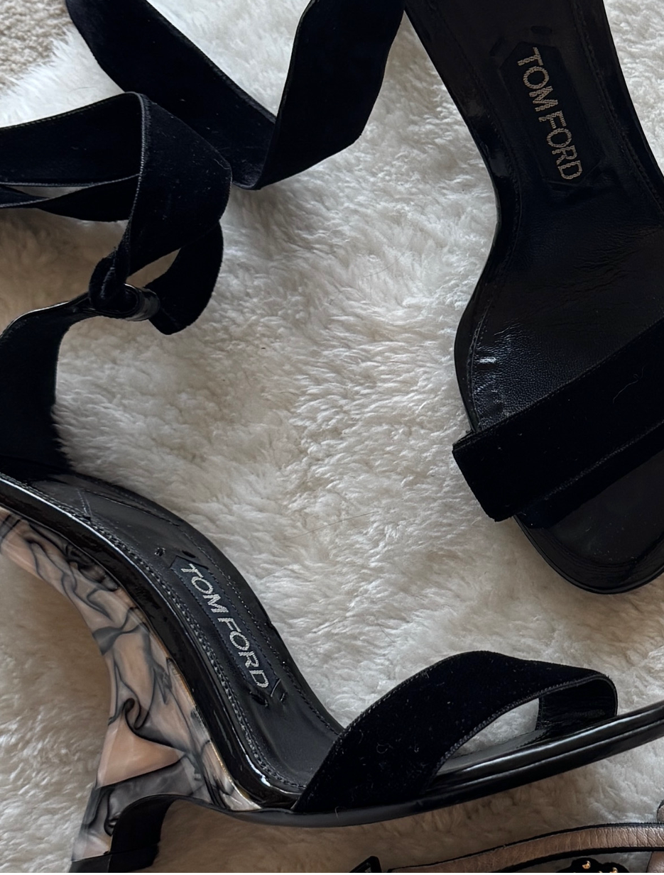 Tom Ford Mother of Pearl Wedge Heels