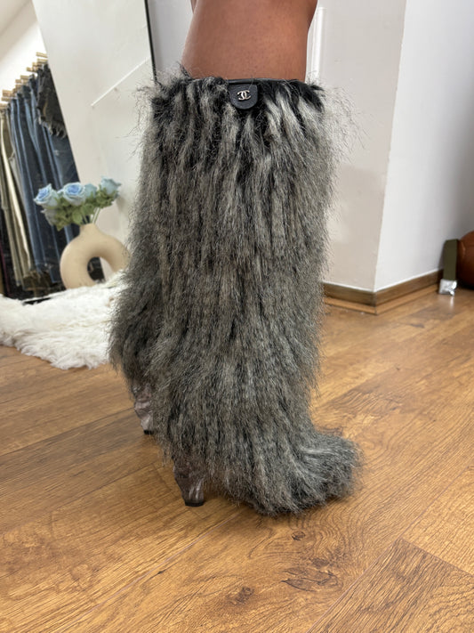 Chanel Fur Boots - 40/40.5